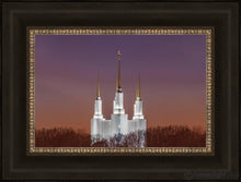 Load image into Gallery viewer, Washington Dc Temple Evening Glow Open Edition Canvas / 18 X 12 Frame W 19 25 Art
