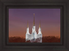 Load image into Gallery viewer, Washington Dc Temple Evening Glow Open Edition Canvas / 24 X 16 Frame A 23 3/4 31 Art
