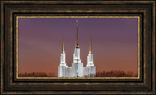 Load image into Gallery viewer, Washington Dc Temple Evening Glow Open Edition Canvas / 30 X 15 Frame G 23 3/4 38 Art
