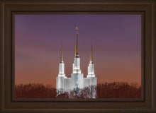 Load image into Gallery viewer, Washington Dc Temple Evening Glow Open Edition Canvas / 30 X 20 Frame E 26 3/4 36 Art
