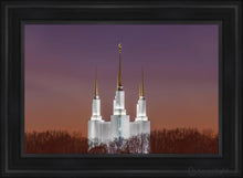 Load image into Gallery viewer, Washington Dc Temple Evening Glow Open Edition Canvas / 36 X 24 Frame A 32 3/4 44 Art
