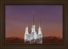 Load image into Gallery viewer, Washington Dc Temple Evening Glow Open Edition Canvas / 36 X 24 Frame E 30 3/4 42 Art
