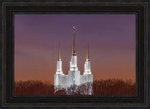 Load image into Gallery viewer, Washington Dc Temple Evening Glow Open Edition Canvas / 36 X 24 Frame L 32 1/4 44 Art
