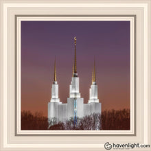 Load image into Gallery viewer, Washington Dc Temple Evening Glow Open Edition Print / 12 X Frame R 16 1/4 Art
