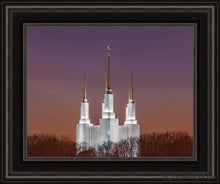 Load image into Gallery viewer, Washington Dc Temple Evening Glow Open Edition Print / 14 X 11 Frame B 15 1/4 18 Art
