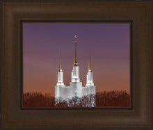 Load image into Gallery viewer, Washington Dc Temple Evening Glow Open Edition Print / 14 X 11 Frame C 16 3/4 19 Art
