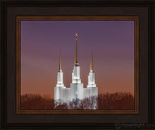 Load image into Gallery viewer, Washington Dc Temple Evening Glow Open Edition Print / 14 X 11 Frame N 15 3/4 18 Art
