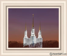 Load image into Gallery viewer, Washington Dc Temple Evening Glow Open Edition Print / 14 X 11 Frame R 15 1/4 18 Art
