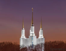 Load image into Gallery viewer, Washington Dc Temple Evening Glow Open Edition Print / 14 X 11 Only Art
