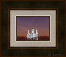 Load image into Gallery viewer, Washington Dc Temple Evening Glow Open Edition Print / 7 X 5 Frame A 9 1/4 11 Art
