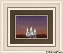 Load image into Gallery viewer, Washington Dc Temple Evening Glow Open Edition Print / 7 X 5 Frame R 9 1/4 11 Art
