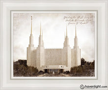 Load image into Gallery viewer, Washington Dc Vintage Open Edition Canvas / 11 X 14 White Frame Art
