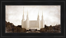Load image into Gallery viewer, Washington Dc Vintage Open Edition Canvas / 15 X 30 Black Frame Art
