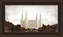 Load image into Gallery viewer, Washington Dc Vintage Open Edition Canvas / 15 X 30 Brown Frame Art
