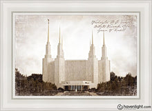 Load image into Gallery viewer, Washington Dc Vintage Open Edition Canvas / 24 X 36 White Frame Art
