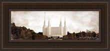Load image into Gallery viewer, Washington Dc Vintage Open Edition Canvas / 6 X 18 Brown Frame Art

