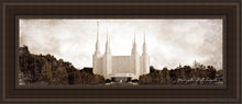 Load image into Gallery viewer, Washington Dc Vintage Open Edition Canvas / 8 X 24 Brown Frame Art
