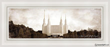 Load image into Gallery viewer, Washington Dc Vintage Open Edition Canvas / 8 X 24 White Frame Art
