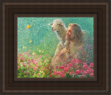 Load image into Gallery viewer, With The Lord Open Edition Canvas / 8 X 10 Brown Frame Art
