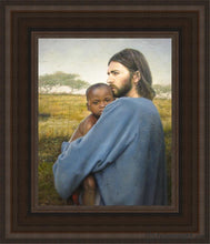 Load image into Gallery viewer, Worth Of A Soul Open Edition Canvas / 8 X 10 Brown Frame Art

